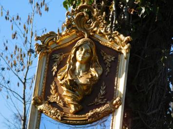 Vintage-Spiegel im Louis-XVI-Stil – 175 cm – Goldfarben