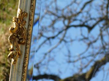 Vintage-Spiegel im Louis-XVI-Stil – 175 cm – Goldfarben