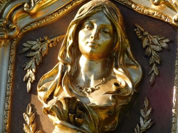 Vintage-Spiegel im Louis-XVI-Stil – 175 cm – Goldfarben