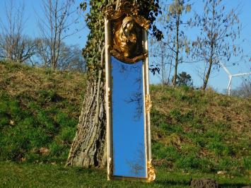 Vintage-Spiegel im Louis-XVI-Stil – 175 cm – Goldfarben