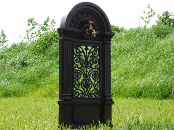 Stehbrunnen - 85 cm - Alu - Rustikales Braun