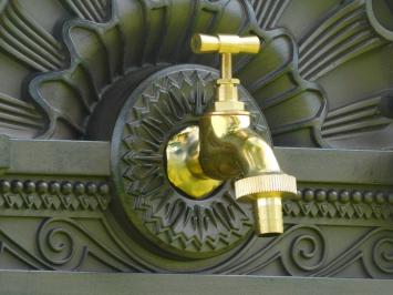 Stehbrunnen - 85 cm - Alu - Rustikales Braun