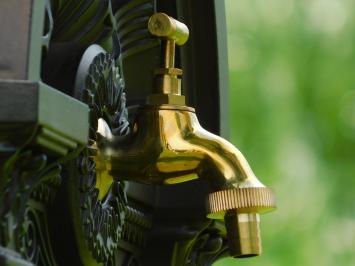 Stehbrunnen - 85 cm - Alu - Rustikales Braun