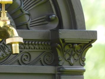 Stehbrunnen - 85 cm - Alu - Rustikales Braun