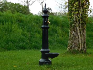 Einmalig: Stehende Wasserleitung - 120 - Dunkelgrün - mit Messinghahn