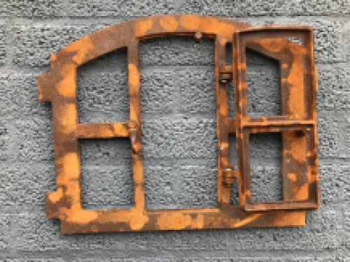 Cast iron stable window with door, beautiful model!!!