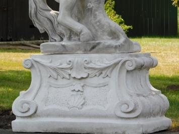 Rearing Horse on Plinth XL - 180 cm - Stone