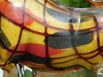 Glasfigur „Stier“ – Handgefertigtes, glasgeblasenes Kunstwerk