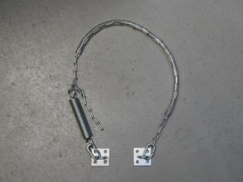 Sturmkette mit Feder - 50 cm - verzinkt