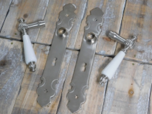 Set of door hardware BB72 - matt nickel - for room doors