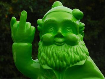 Garden Gnome Middle Finger XL - 80 cm - Green