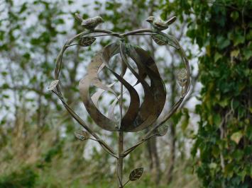 Garden Stake Spinner with Birds - 150 cm - Metal