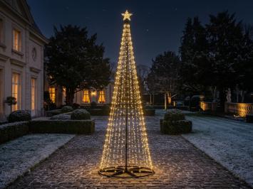 Illuminated Christmas Tree for Outdoor Use XL - 350 cm - Warm White & Multicolored - LED - With Timer