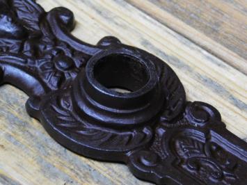 Vintage Deurplaat Engel - BB 72 - Gietijzer - Antiek Bruin