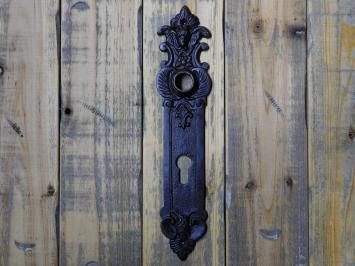 Vintage Deurplaat Engel - PC 92 - Gietijzer - Antiek Bruin