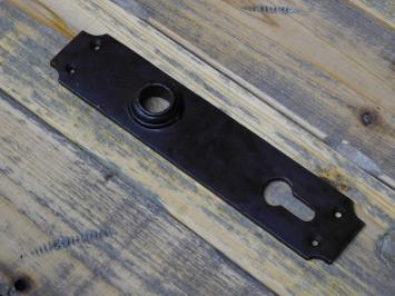 Vintage Deurplaat - PC 92 - Gietijzer - Antiek Bruin