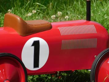 Vintage Car - Red - 76 x 40 cm - Metal