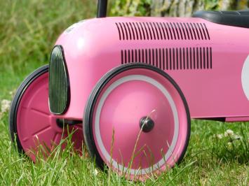Vintage Car - Pink - 76 x 40 cm - Metal