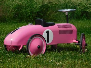Vintage Car - Pink - 76 x 40 cm - Metal