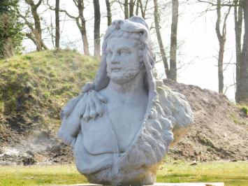 Vintage-Büste des Herkules XL – 82 cm – Stein