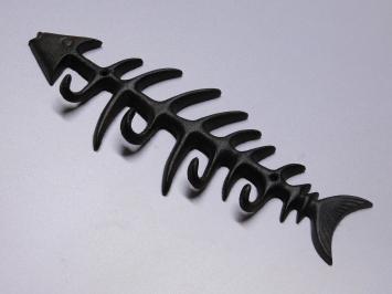 Garderobe Fisch - Gusseisen - Wandhaken - Dunkelbraun