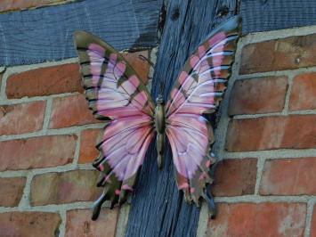 Lila Schmetterling - 35 cm - Wanddekoration - Metall