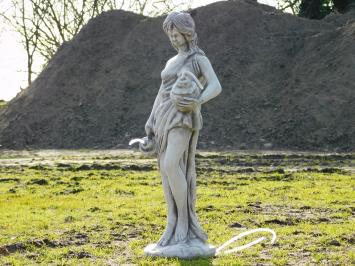 Frau mit Krügen - 80 cm - Stein - Wasserauslauf