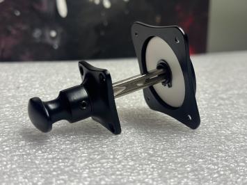 Toilet set – 'vrij / bezet' – black – complete door hardware set