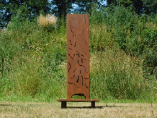 Feuerkorb XXL - Gusseisen - Rostfarbe