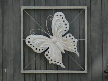 Elegantes Wandornament „Schmetterling“ – 100 x 100 cm – Metall