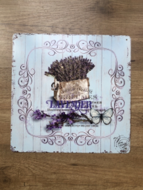 Wandteller ''Lavendel - Metall