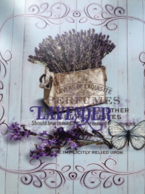 Wandteller ''Lavendel - Metall