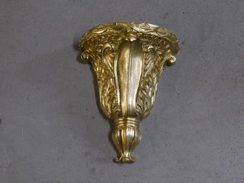 Dekorative Wandkonsole - Gold - Polystone