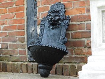 Wall fountain Lion - Black - 75 cm - Cast iron