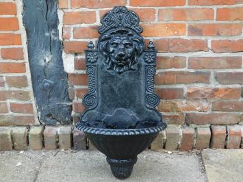 Wall fountain Lion - Black - 75 cm - Cast iron