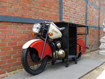 Vintage-Motorrad-Bartisch / Weinbar – Industrieller Blickfang – ca. 225 cm breit