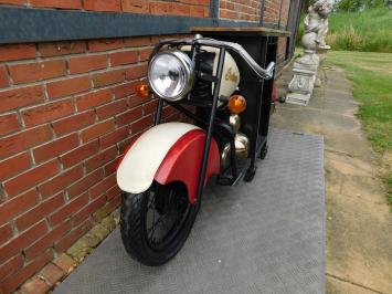 Vintage-Motorrad-Bartisch / Weinbar – Industrieller Blickfang – ca. 225 cm breit