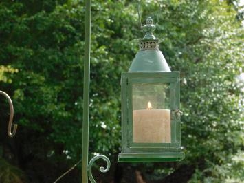 Metalen Windlicht met Standaard en 2 Vogels – 70 cm - Vintage Lantaarn