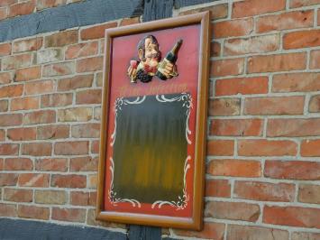 Klassisches Wandschild Holz -Weinauswahl - 3D