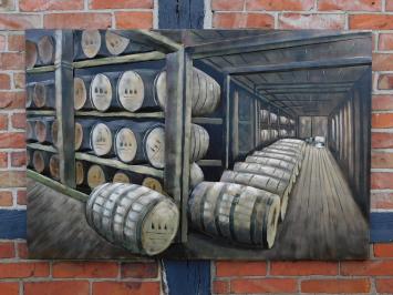 Wall ornament Wine Cellar - 3D - 120 x 80 cm