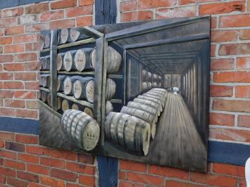 Wall ornament Wine Cellar - 3D - 120 x 80 cm