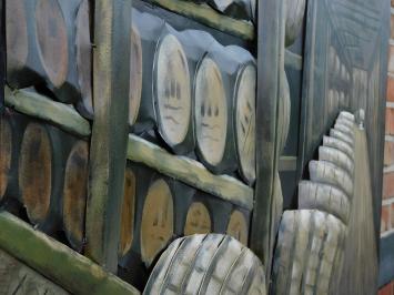 Wall ornament Wine Cellar - 3D - 120 x 80 cm