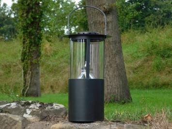 Oil lamp XL - Black - Metal and glass - Lantern - Hangable