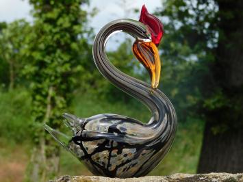 Glazen Beeld Zwaan – Handgemaakt Glasgeblazen Kunstwerk